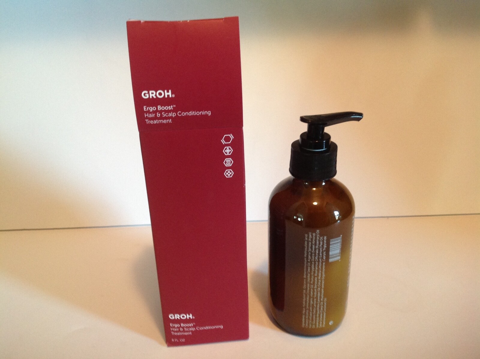 GROH Ergo Boost Hair and Scalp Conditioning Treatment 8 fl oz – ORGANIC – NIB
