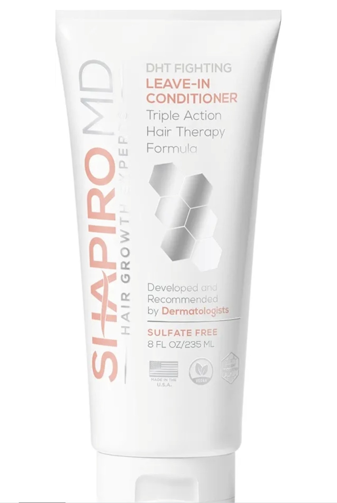Hair Growth Shapiro MD Leave In Conditioner 8 fl oz Vegan Paraben Free New .