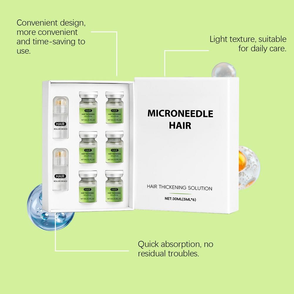 Microneedle Hair Solution Hair Roller Serum – Hair Thickening Care 30ml