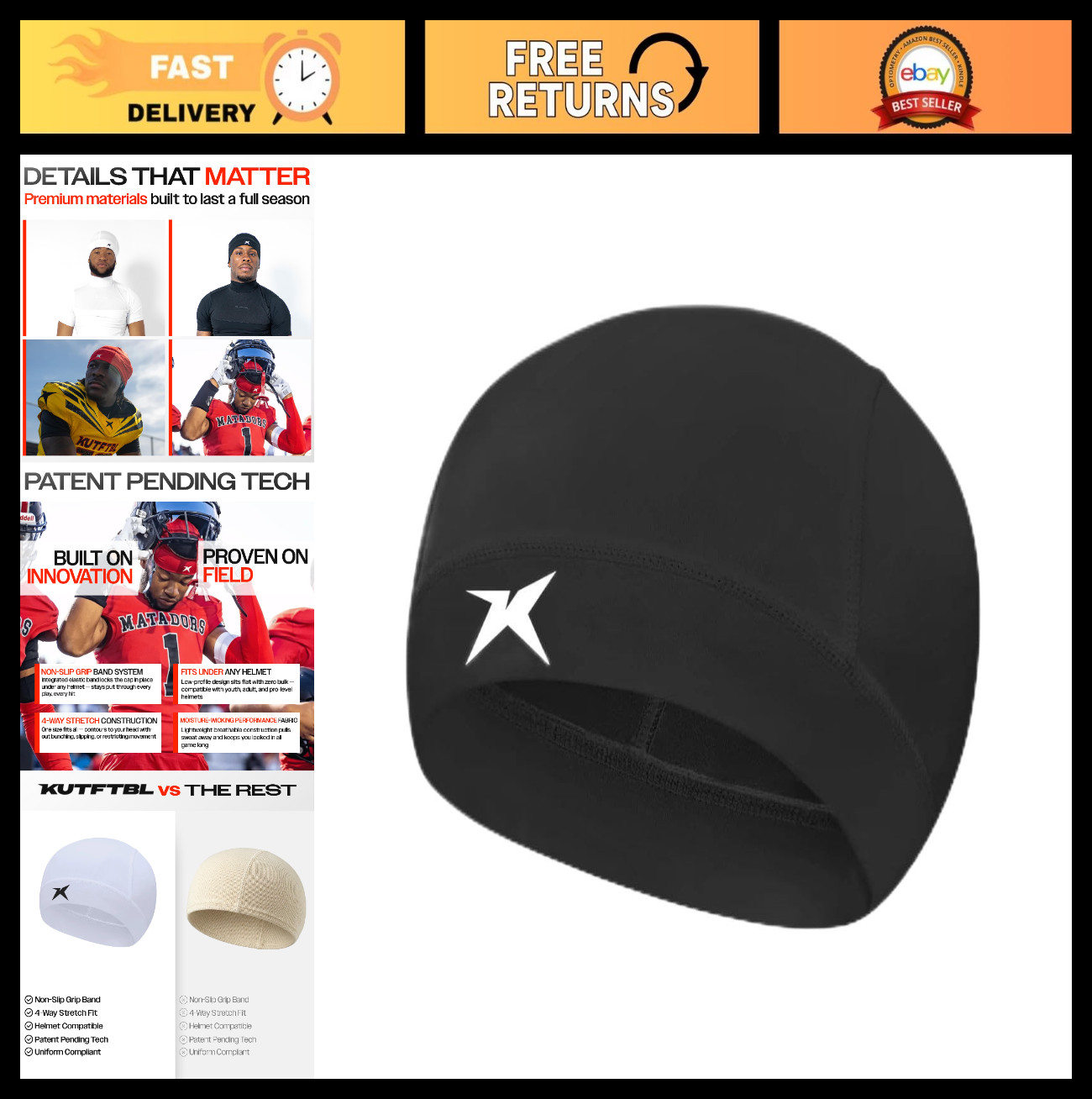 Breathable Skull Caps for Men & Women – Soft Lightweight Sleep & Running Beanie