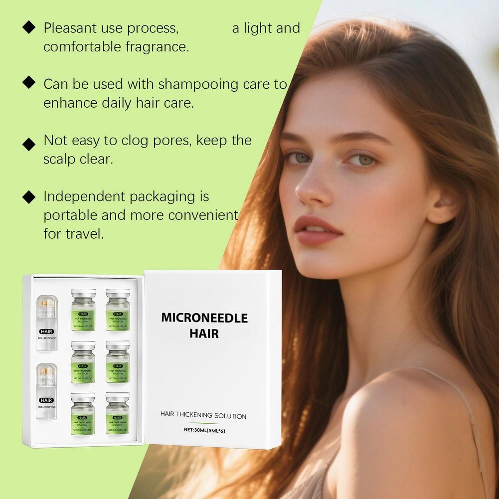 Microneedle Hair Solution Hair Roller Serum – Hair Thickening Care 30ml