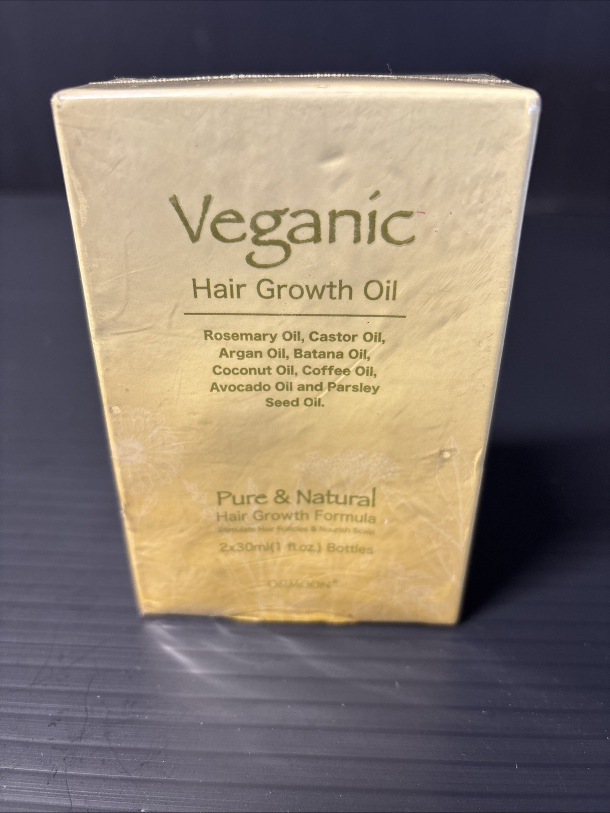 Veganic Hair Growth Oil 2x30ml Bottles Brand New