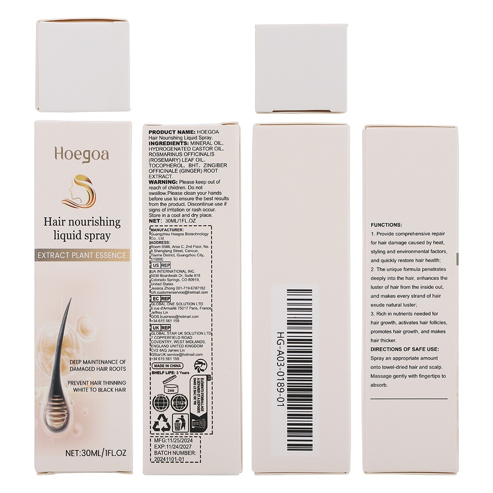 Quick Hair Growth Dense Regrowth Serum Oil Anti-Loss Remedy Spray Men Women