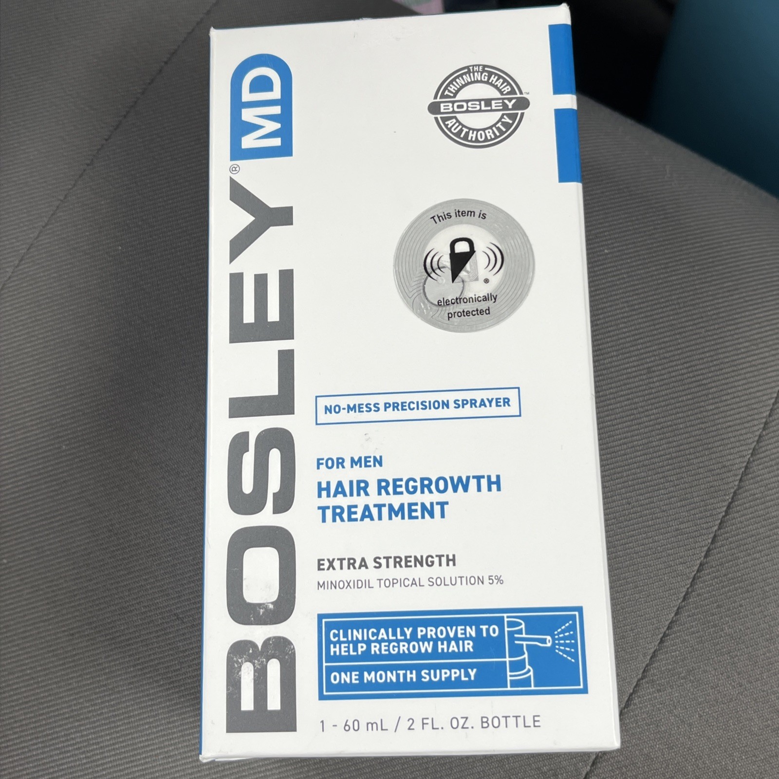 Bosley MD 5% Hair Growth Spray 2oz ONE MONTH SUPPLY FOR MEN