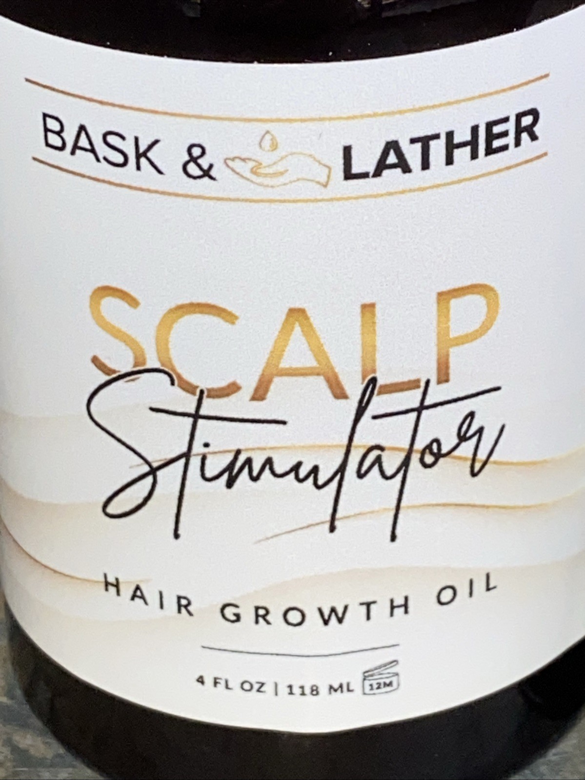 Bask & Lather Scalp Stimulator Hair Growth Natural Ing Oil Mint Rosemary