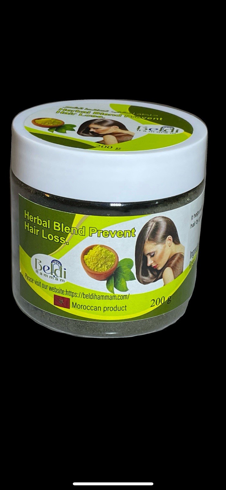 Moroccan Herbal Blend Hair Loss Prevention Beldi Hammam 200g