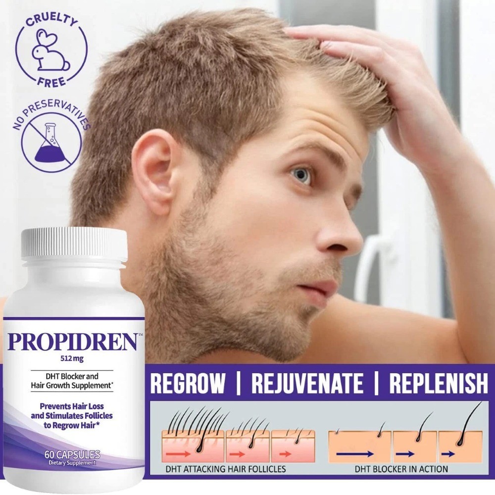 HairGenics Propidren – DHT blocks saw & palm to prevent hair loss-