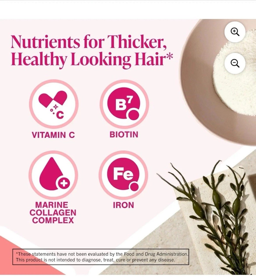 Hair Growth Dietary Supplement 180 Tablets includes Collagen Complex sealed