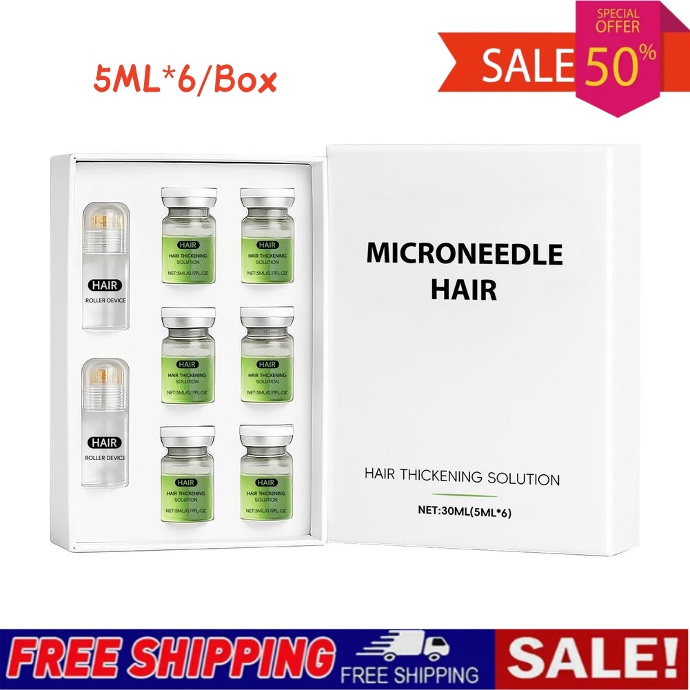 Microneedle Hair Solution Hair Roller Serum – Hair Thickening Care 30ml