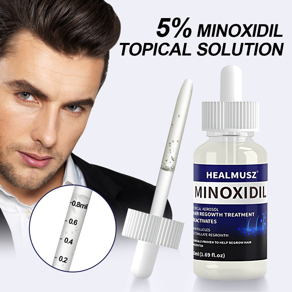 4Pcs Minoxidil 5% Hair Regrowth Treatment Hair Loss &Growth Scalp Liquid For Men