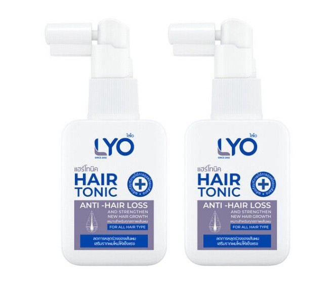 2X Genuine Lyo Tonic Serum Natural Herbal Anti Hair Fall Promote Growth 30ML