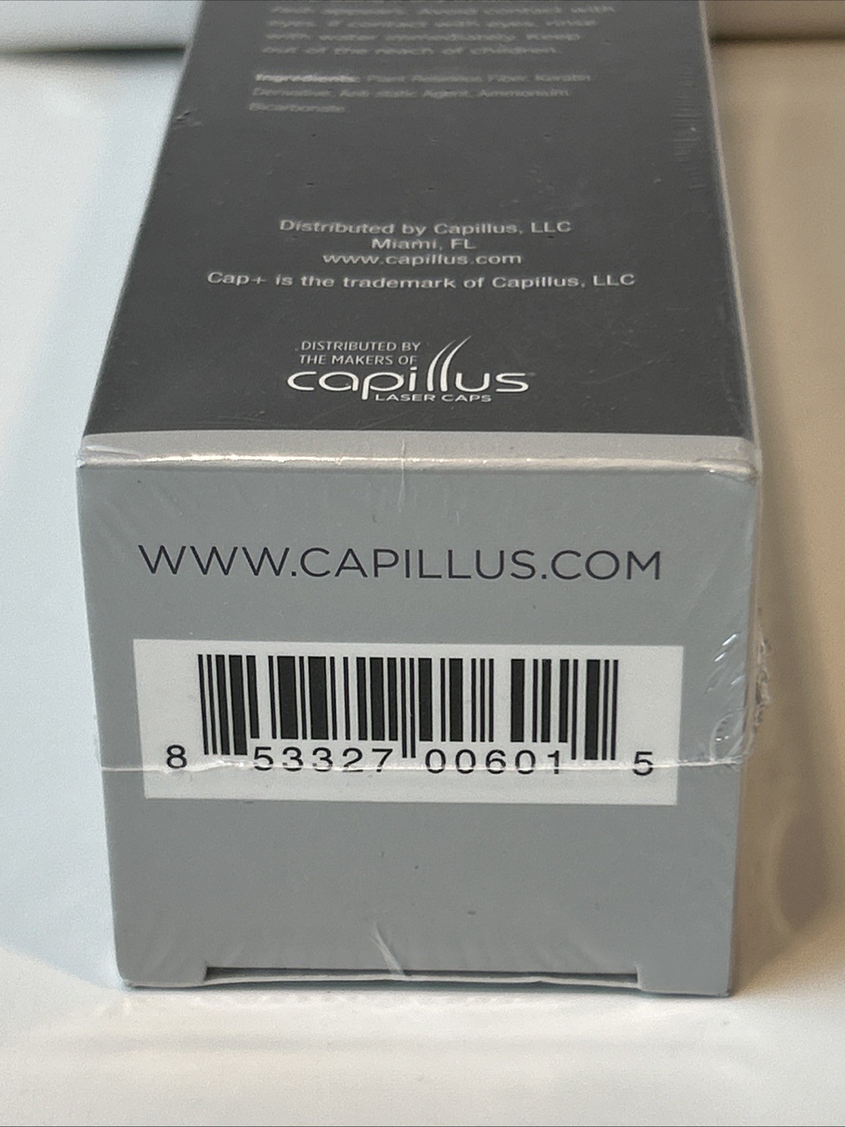 Capillus Cap+ Keratin Hair Fibers For Thinning Areas Instant Coverage Dark Brown